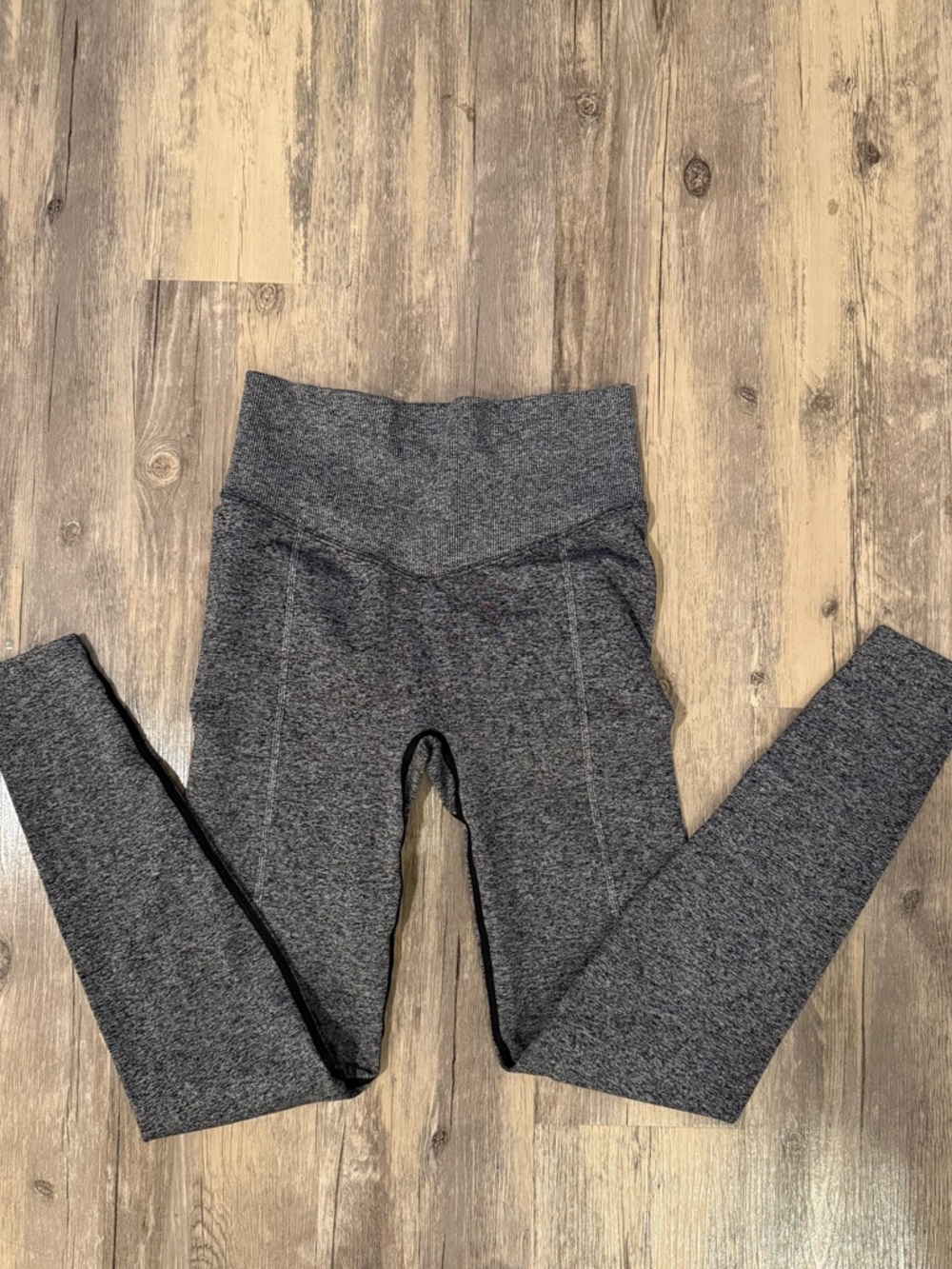 VS PINK | High-Waist Heathered Gray Leggings Small